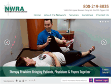 Tablet Screenshot of nwrehab.com